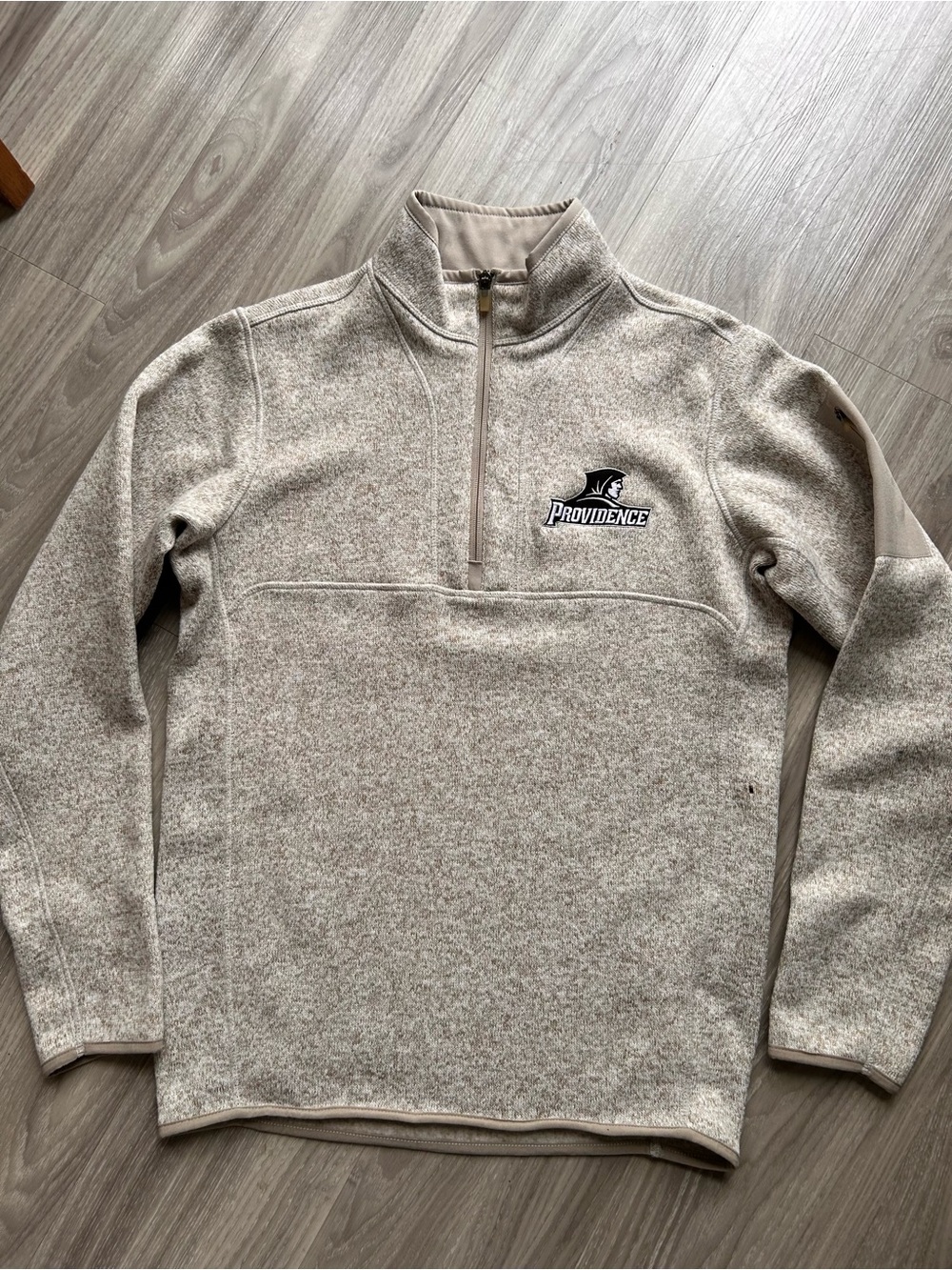 Providence College Friars Pullover Fleece in Oatmeal Tan Heather (Small)